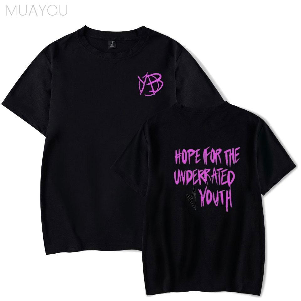Хип-хоп Yungblud Футболка Hope For The Underrated Youth для унисекс Унисекс Оверсайз Круглый вырез Короткий рукав Унисекс WoУнисекс Смешная футболка