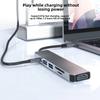 6-в-1 Type-C Hub с 4K HDMI USB-C PD зарядка для ноутбука MacBook Dock адаптер