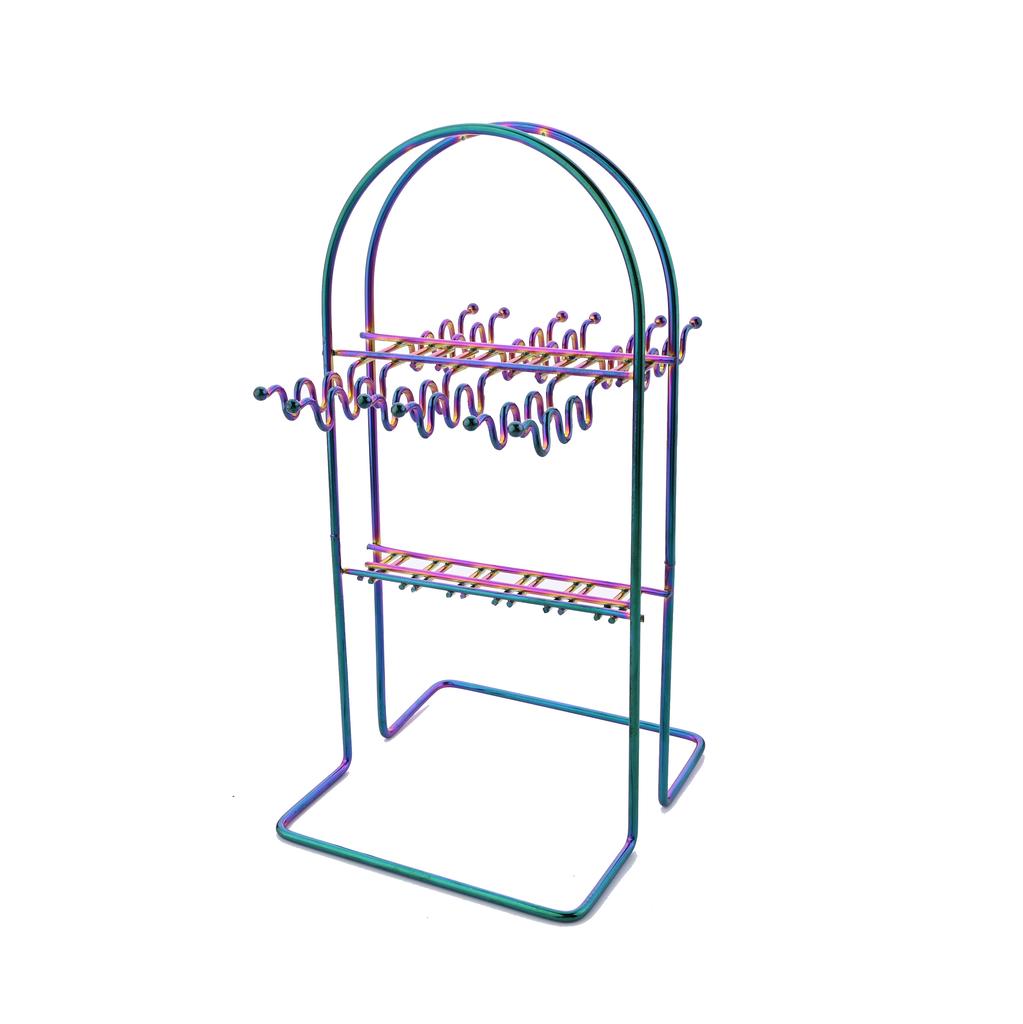24 шт. золотой набор столового серебра с держателем, роскошная посуда из нержавеющей стали, обеденный нож, вилка, ложка, столовые приборы, набор столовых приборов со стойкой для хранения