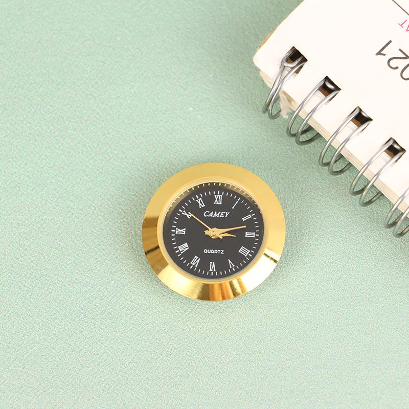 Часы из кварцевого стекла, зеркальные, с круглыми часами, с мозаикой и римскими цифрами, маленькие часы, стол для самостоятельного изготовления, 35 мм 24 мм