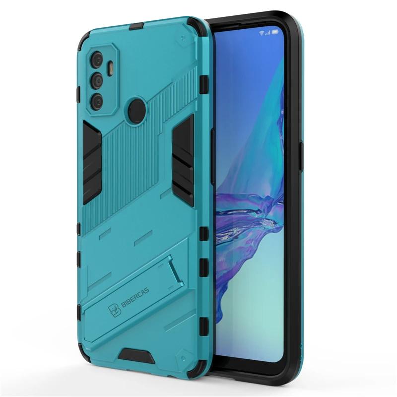 Для OPPO A53 4G Armor противоударный чехол для телефона задняя крышка для OPPO A32 4G магнитная подставка противоударные защитные чехлы Coque