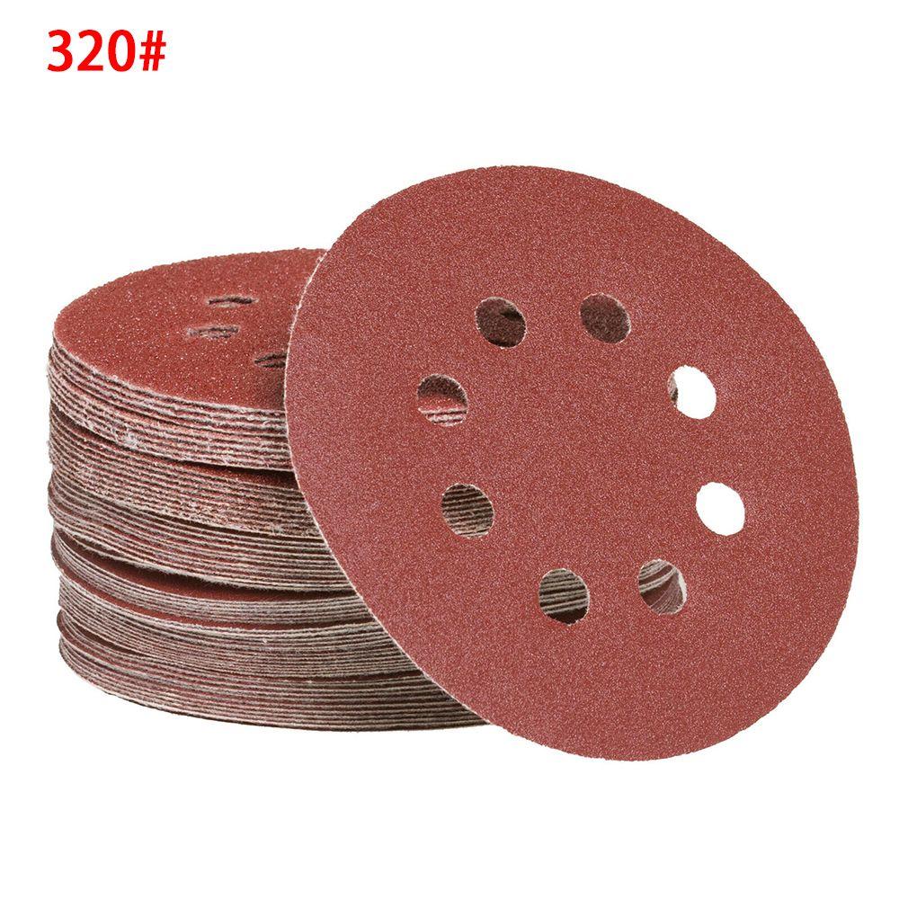 Perforated Replacement Sanding Discs Polished Red Sandpaper Self Adhesive Oxide Dry Sandpaper