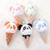 Panda Ice Cream Plush Doll Pendant Keychain Small Doll Jewelry Toy Birthday Gift Rag Doll