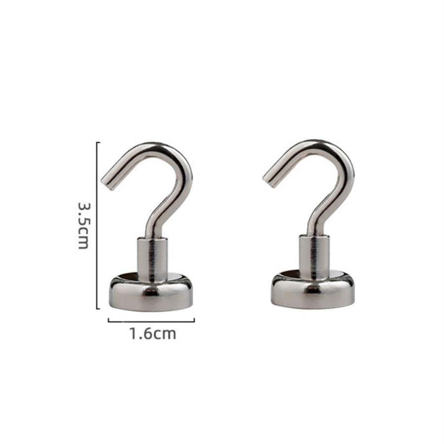 2 шт. мощные магнитные крючки, сверхмощные настенные крючки, вешалка для ключей, подвесная вешалка для чашки для дома, кухни, организация хранения