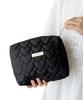 Ninon Small Cosmetic Quilted Large Travel Makeup Black [ninon] Pouch, Large, Organizer, Pouch, Stylish, Rectangular, Tissue, Heart-Shaped Design,