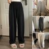 Winter Pajama Pants Thick Plush Elastic Waist Loose Keep Warm Wide Leg Design Women