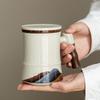 Tea cup ceramic with lid filter tea separation mug personal office water cup tea cup gift box