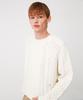 MOONSUN Unisex Fine Wool Cable Sweater [Ivory]