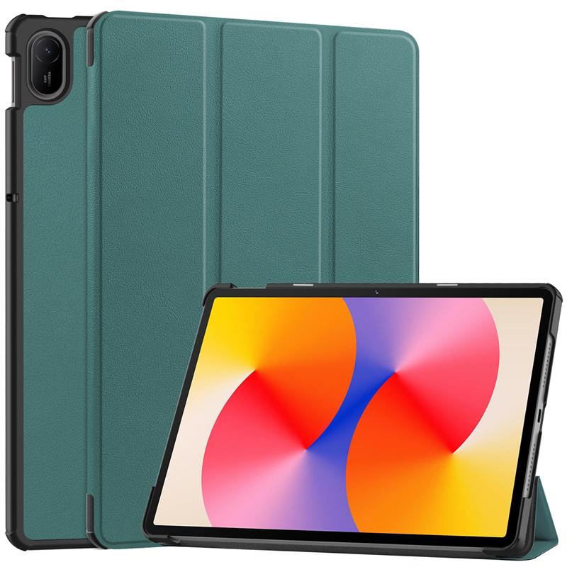 Чехол для планшета Trifold Magnetic Leather Folding Tablet Cover для Huawei MatePad SE 11 2024, защитный складной цветной чехол Multicolor