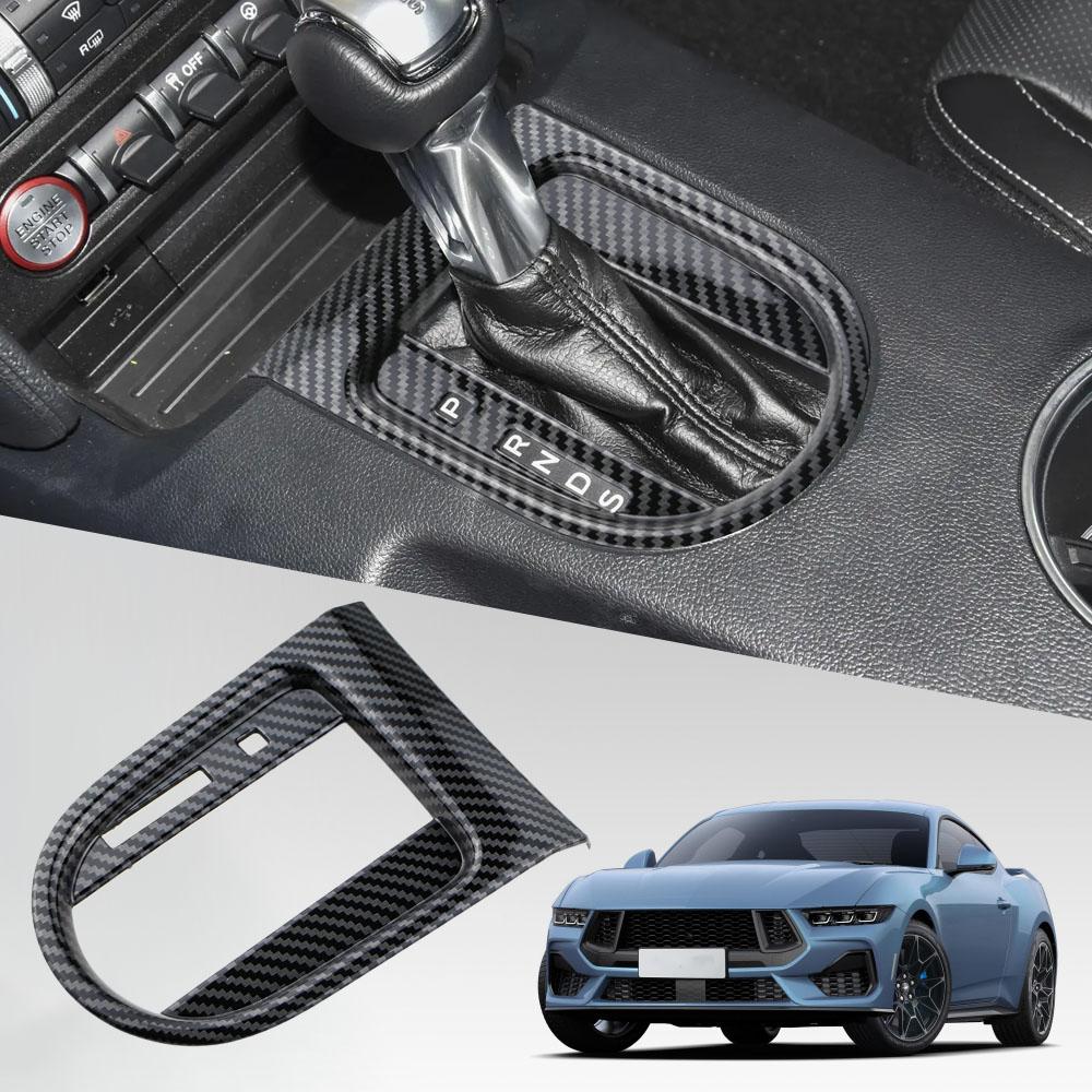 For Ford Mustang 2016 2017 2018 2019 2020 2021 2022 AT LHD Gear Shift Panel Cover Gear Shift Knob Panel Trim Sticker Accessories