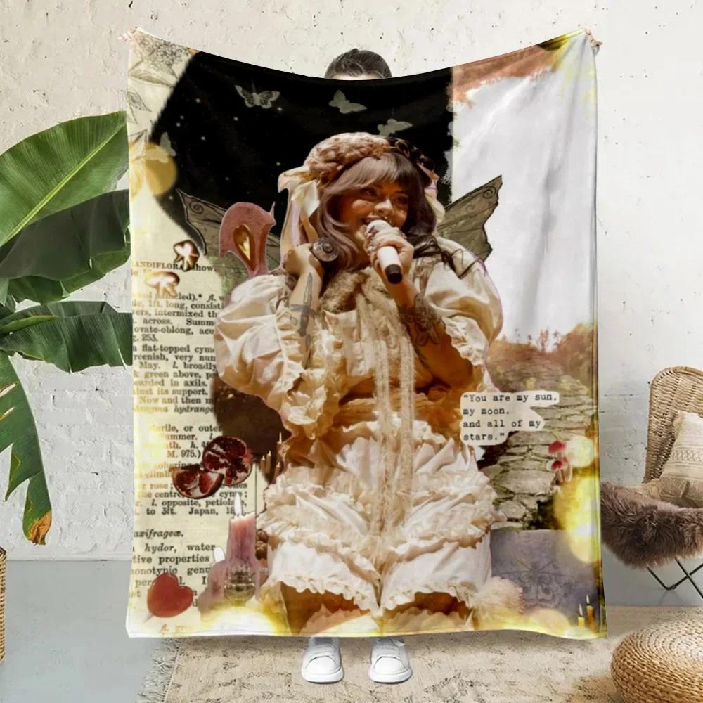 Плед с принтом музыки Melanie Martinez Пледы для пикника Теплый плед Мягкий и удобный плед Для дома, путешествий, подарок на день рождения