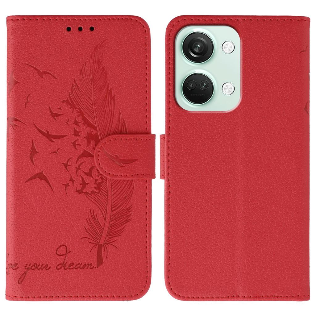 Чехол для OnePlus Nord 3 5G, кошелек из ПУ кожи с оттиском пера, чехол для телефона