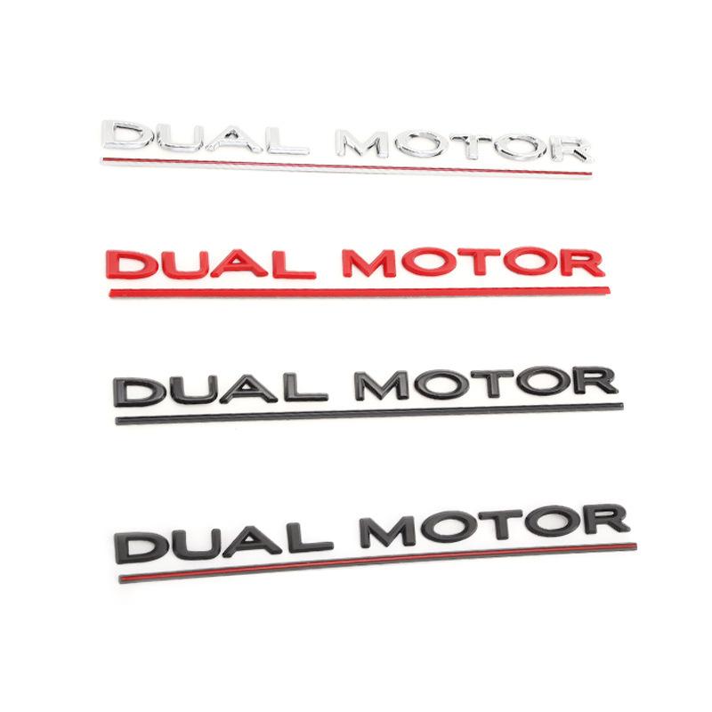 Наклейка на заднюю часть Tesla Model 3 Performance "DUAL MOTOR"