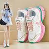 Женские кроссовки, дышащие туфли на плоской подошве для женщин, кроссовки для бега, летние новые повседневные кроссовки для тенниса, женские кроссовки на толстой подошве