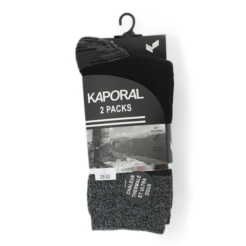 Pack of 2 Pairs of Ultra-soft KAPORAL Men's Socks