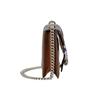 Gucci Dionysus Tiger Head Buckle Logo Chain Denim And Leather Trim Shoulder Bag Women Shoulder Bag Gray-Blue Brown 421970-2KQFN-4483
