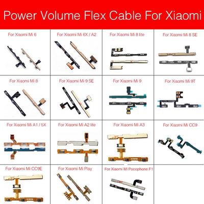 Гибкий кабель кнопки регулировки громкости для Xiaomi Mi 8 9/Mi 5s/A3/5x/6x Mi 4/запасные части гибкого кабеля питания