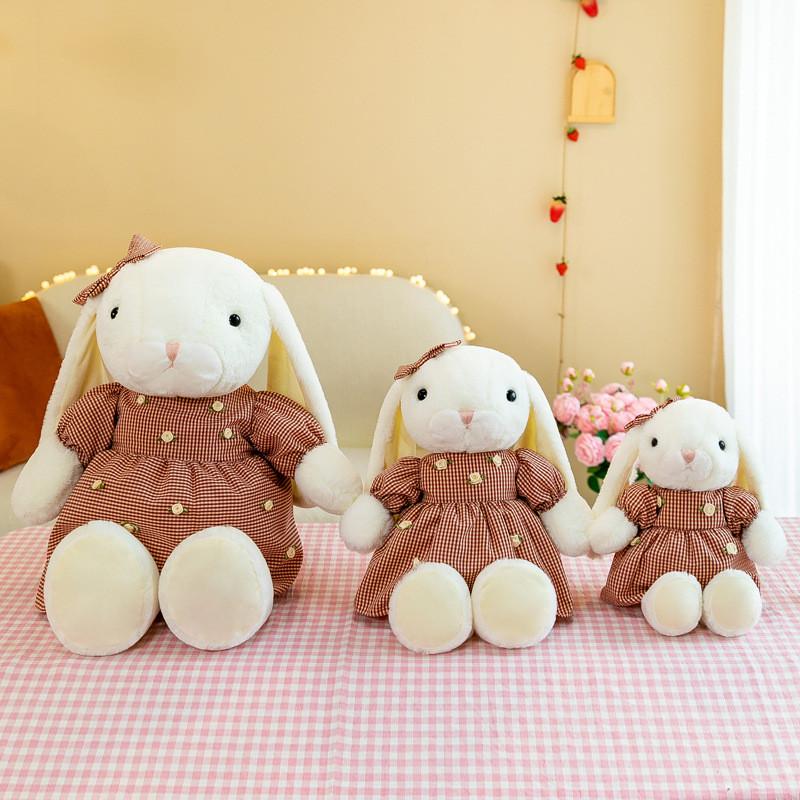 Adorable 8 Inch Cartoon Bunny Plush Toy With Charming Tulle Skirt Perfect For Gifts