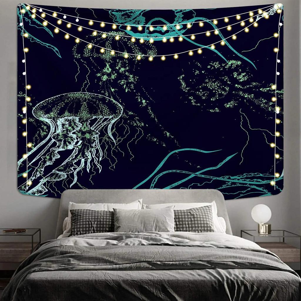 Психоделический океан Осьминог декоративный гобелен домашний декор стены офис гостиная гобелен