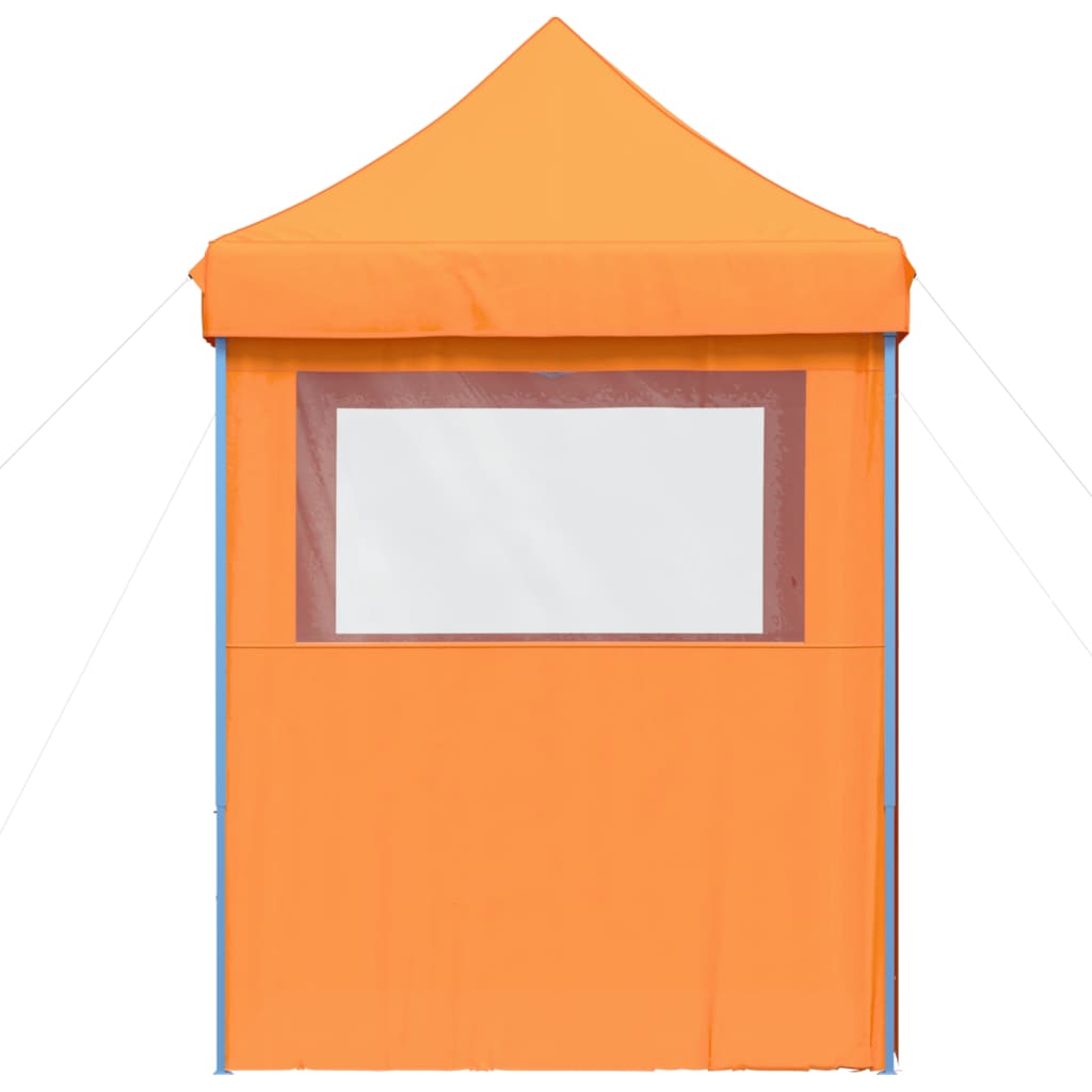Foldable Pop Up Party Tent with 4 Side Panels Orange