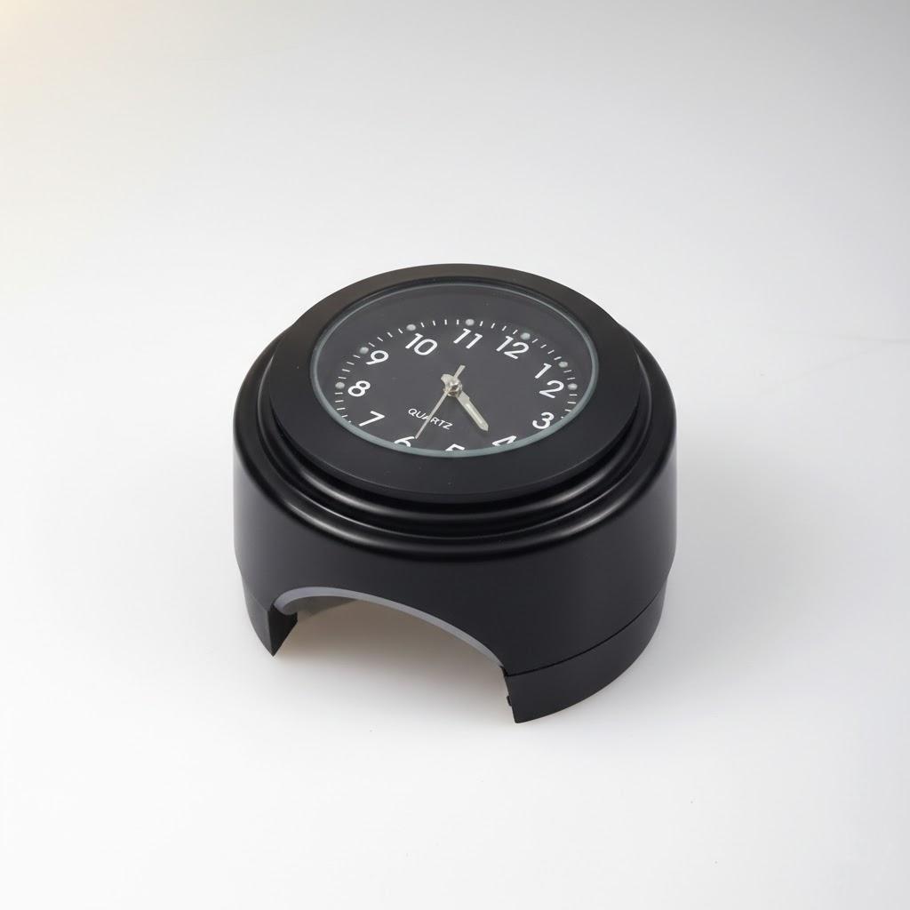 Motorcycle Quartz Clock 7 8 Inch Waterproof Chrome Handlebar Mount Watch Aluminum Luminous