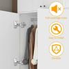 1/10pcs Stainless Steel Cabinet Door Hinges Buffer Kitchen Wardrobe Door Concealed Hinges with Screws Furniture Hardware Tools