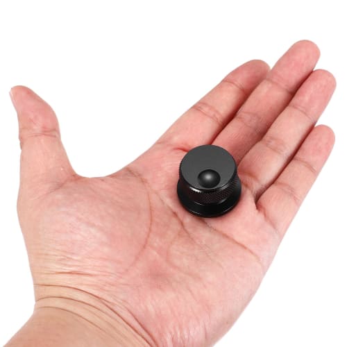uxcell 1/4" (6mm) Universal Volume and Tone Control Knob with Oval Groove Indicator for Guitar, Black (30x20mm)