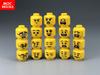 10 шт. Детали MOC Мужская и Женская Фигурка Голова Лицо Выражение DIY Мини Куклы Модель Строительные Блоки Образовательные Игрушки