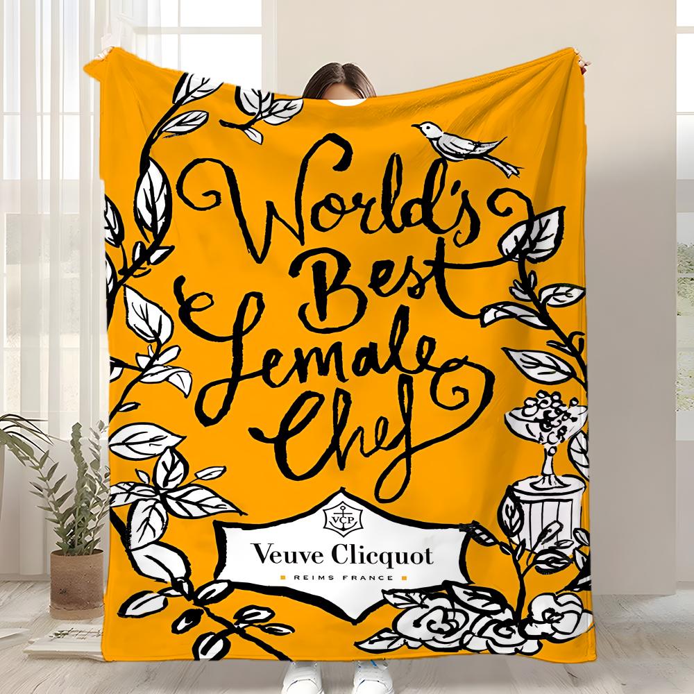 V-Veuve ClicquotS ART Плед Детский Фланелевый Плед Мягкий Теплый Антистатический Стирающийся Всесезонный