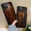 Винтажный рисунок под дерево Ударопрочный Для iPhone X XR XS 11 12 13 14 15 16 pro Mini MAX прозрачный Матовый Чехол для телефона