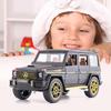 1/24 масштаб Benz G63 AMG модель автомобиля, игрушечный автомобиль из цинкового сплава со звуком и светом для детей, подарок для мальчиков и девочек