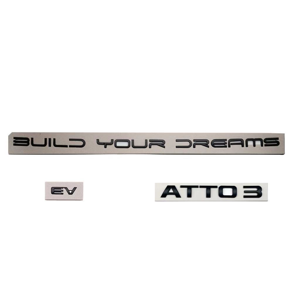 3D Хромированный Черный Логотип ABS Буквы Значок BYD Наклейка Наклейка На Багажник Автомобиля Для BYD SEAL QIN HAN SONG Plus ATTO3 SEAL U Аксессуары