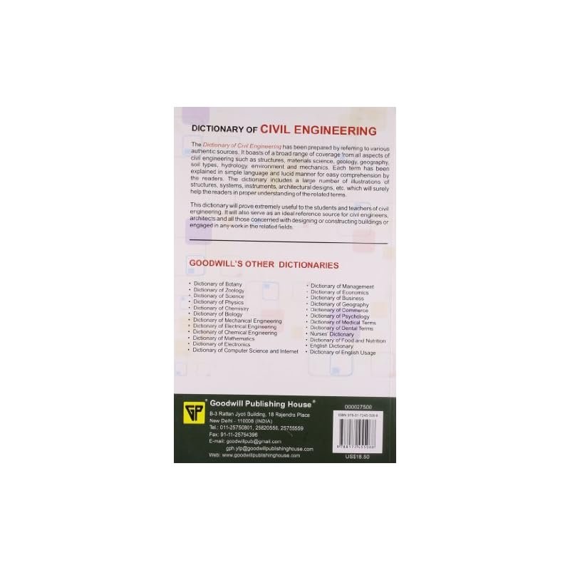 Dictionary of Civil Engineering Reading Level: 1655 years Dictionary of Civil Engineering