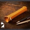 Am de Mas Round Pen Genuine Tochigi Made in Fits Fountain Camel Case, Leather, Japan, Pens, Simple, Handmade, PC-020,