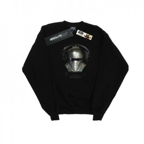 Star Wars Mens The Mandalorian Dark Helmet Sweatshirt