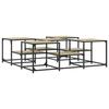 VidaXL Table basse chêne sonoma 121x121x40 cm bois d'ingénierie 839069