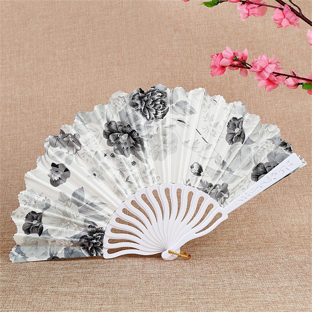 Винтажные китайские веера для выступлений, ручные веера, складные бамбуковые веера для танцев, украшения для дома, декор для свадебной вечеринки