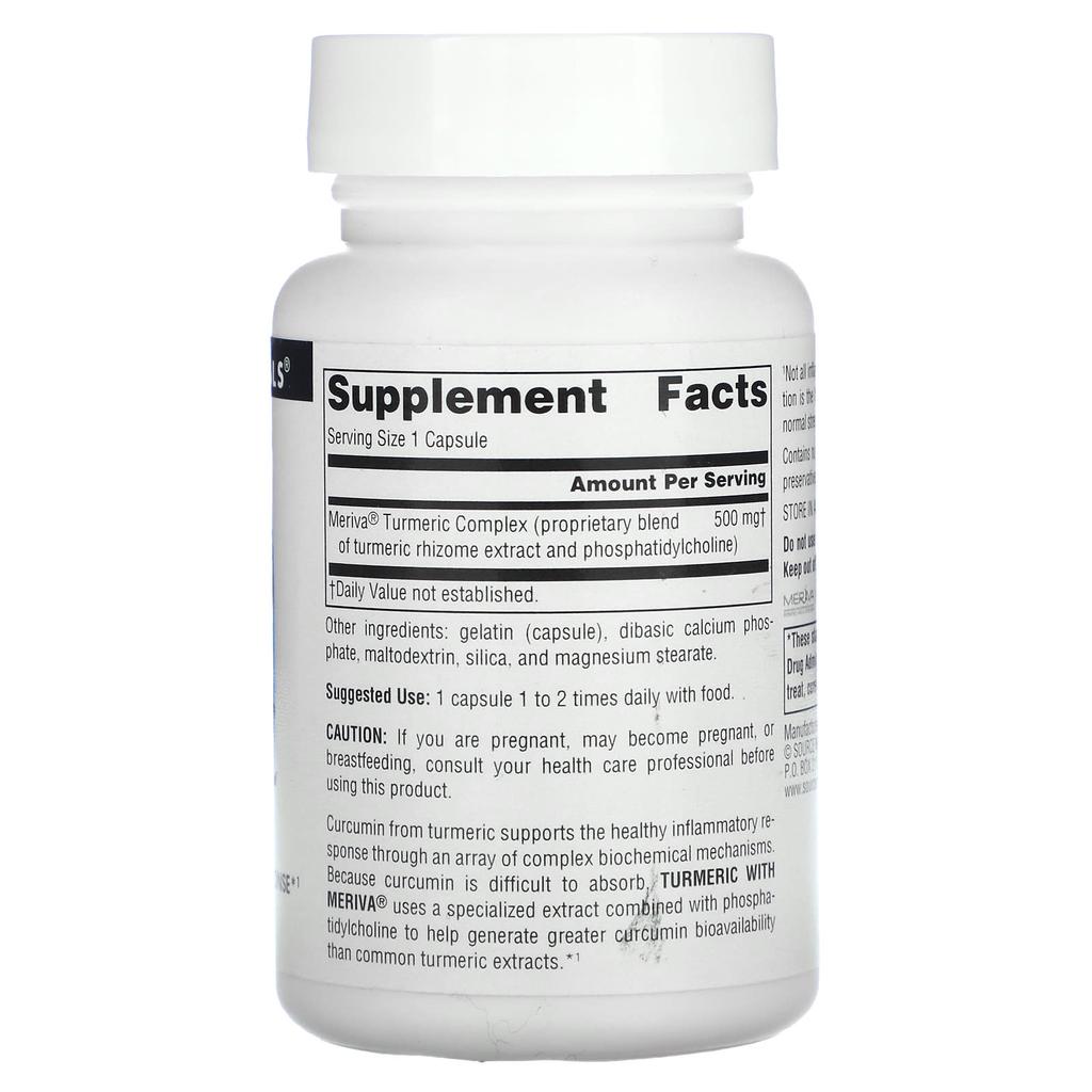 Meriva Turmeric Complex, 500 Mg, 30 Capsules