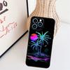 Чехол для телефона Retrowave Neon Palms Tree для iPhone 17 Pro Max 16 15 11 13 12 14 Pro Max mini 15 16 Plus 16e 17 Air