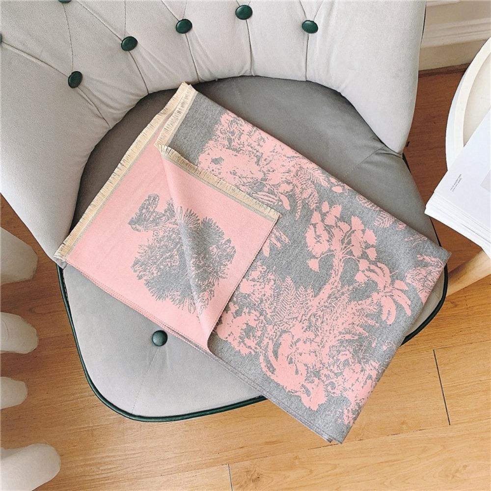 Bohemia Ethnic Style Scarf Printing Winter Tassel Scarves Imitation Cashmere Shawl Travel Vacation