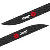 2pcs Car Door Side Skirt Car Body Decal Carbon Fiber Stickers Caps For Jeep Grand Cherokee WJ WK WK2 Wrangler TJ JK 2 4 Puertas AKL1