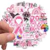 10/50Pcs Cancer Awareness/Breast Cancer Awareness Stickers Graffiti Stickers for DIY Skateboard Motorcycle Bicycle Stickers