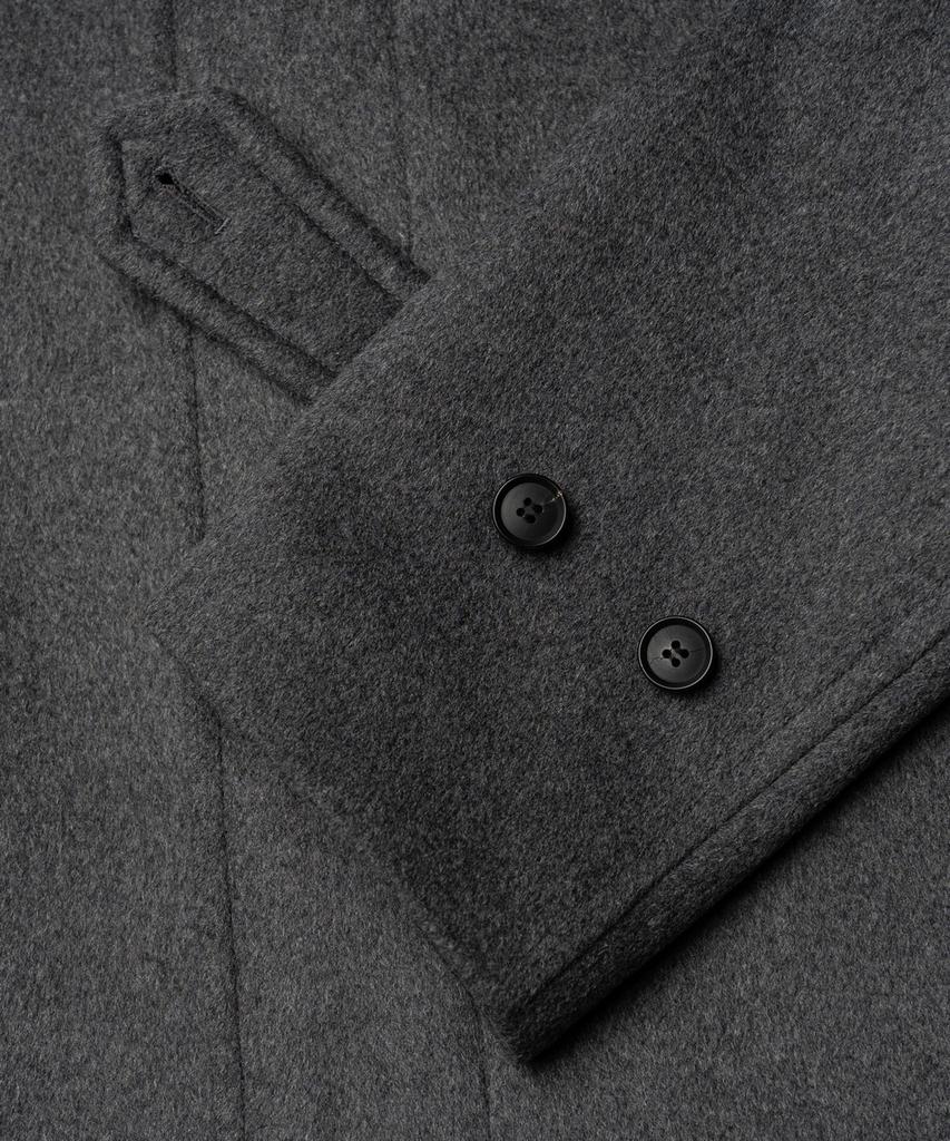 Edinburgh Club Wool Bonding Balmacaan Coat [C/Grey]