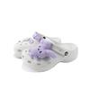 Classic Platform Clog EVA Purple Rabbit Small Fresh Cute Rabbit Versatile Classic Cloud Dok Hole Shoes Unisex White