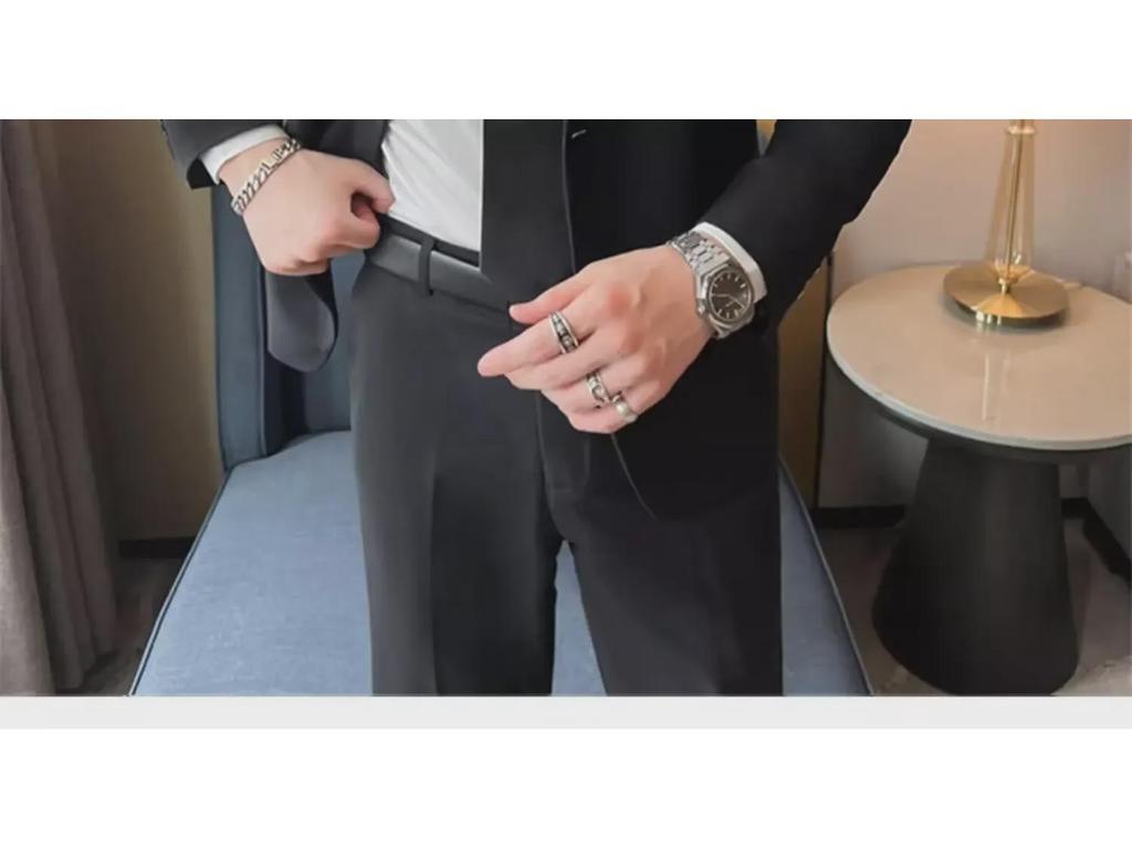 Men's Slim Fit Light Mature Jacket - High-End Casual Business Formal Suit, Plus Size, Groomsmen Style