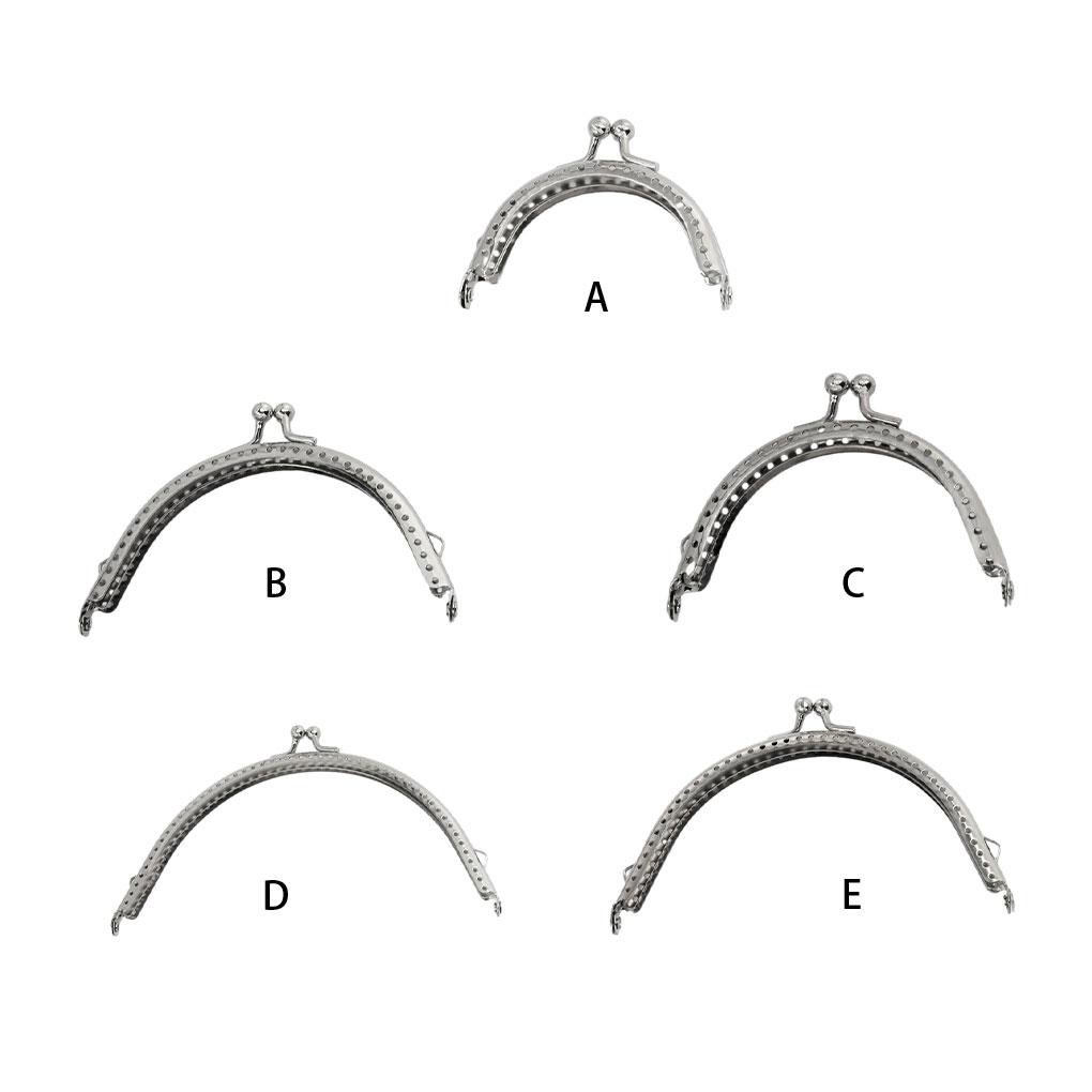 Изысканные узоры из 2 предметов, металлическая рамка для кошелька, застежка-поцелуй, замок, легко крепкий и долговечный, широко используемый