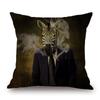 Rabbit Giraffe Elephant Deer Pug Horse Cushion Cover Xcm Nordic Fashion Animal Posters Sofa Decorative Pillow Case