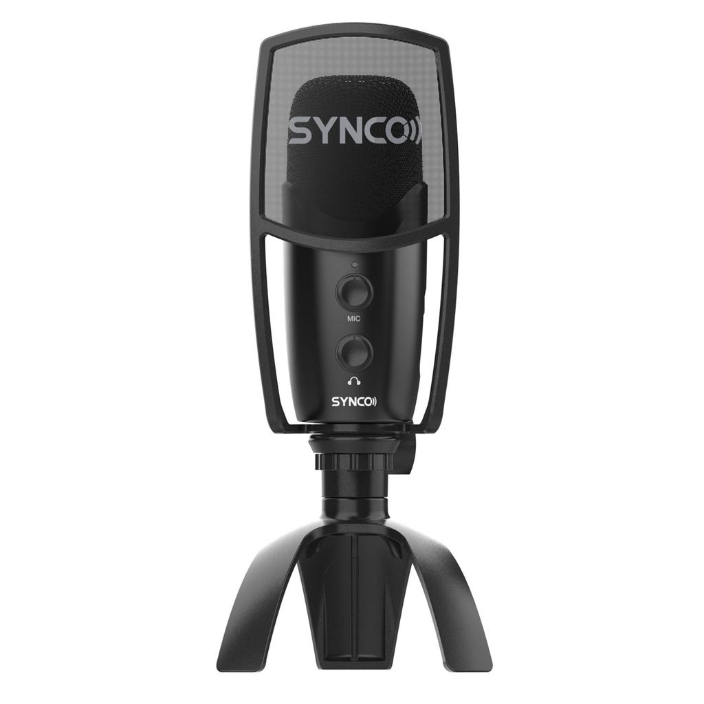 SYNCO CMic V2 USB конденсаторный микрофон Кардиоидный 192 кГц 24 бит Однокнопочное отключение звука Мониторинг в реальном времени с поп-фильтром
