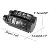 Frezon Stage Light Spider Moving Head 80W 8LED RGBW Каналы сценического освещения Совместимость с DMX Moving Light Дискотека Совместимость с