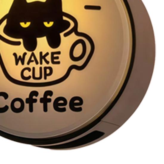 Coffee Lamp Refrigerator Magnet 3D Vintage Coffee Shop Light Fridge Magnet Cabinet Locker Whiteboard Decoration Coffee Lovers Gift
